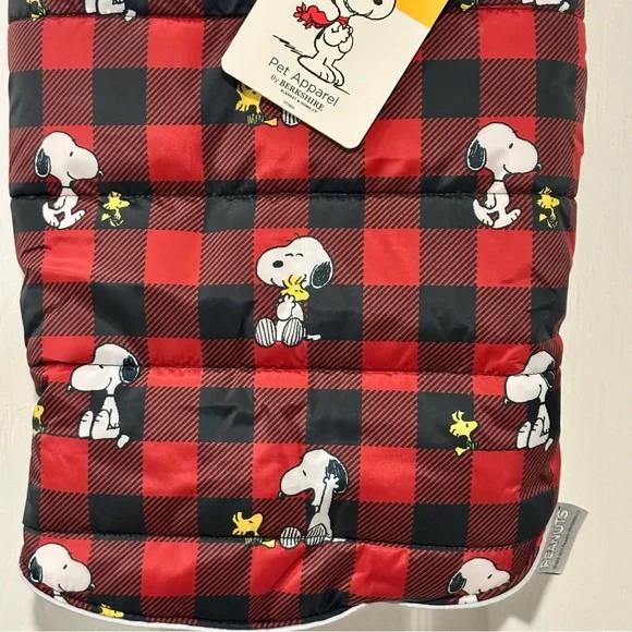 NWT Snoopy and Woodstock Peanuts Winter Coat for Dog Size MEDIUM NEW - Picture 4 of 12